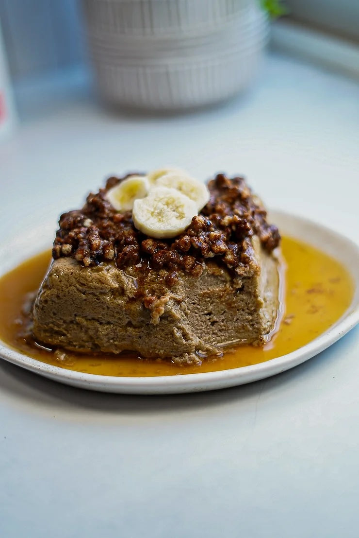 Chocolate Banana Foster Custard