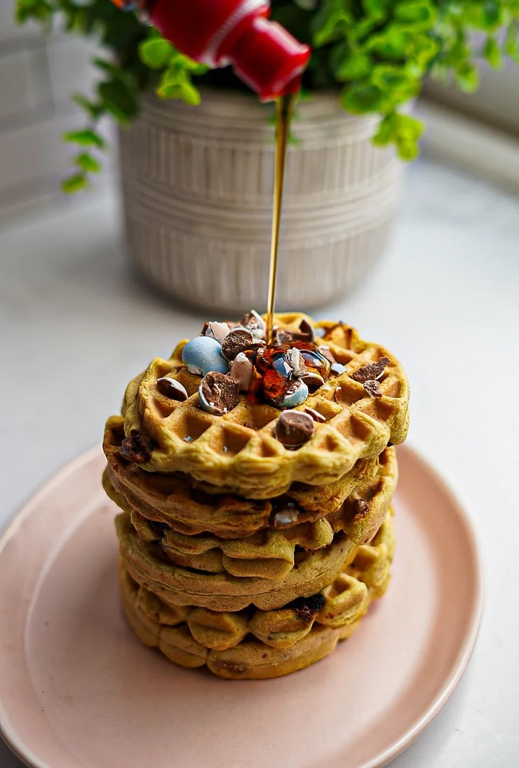 Chocolate Easter Egg Waffles