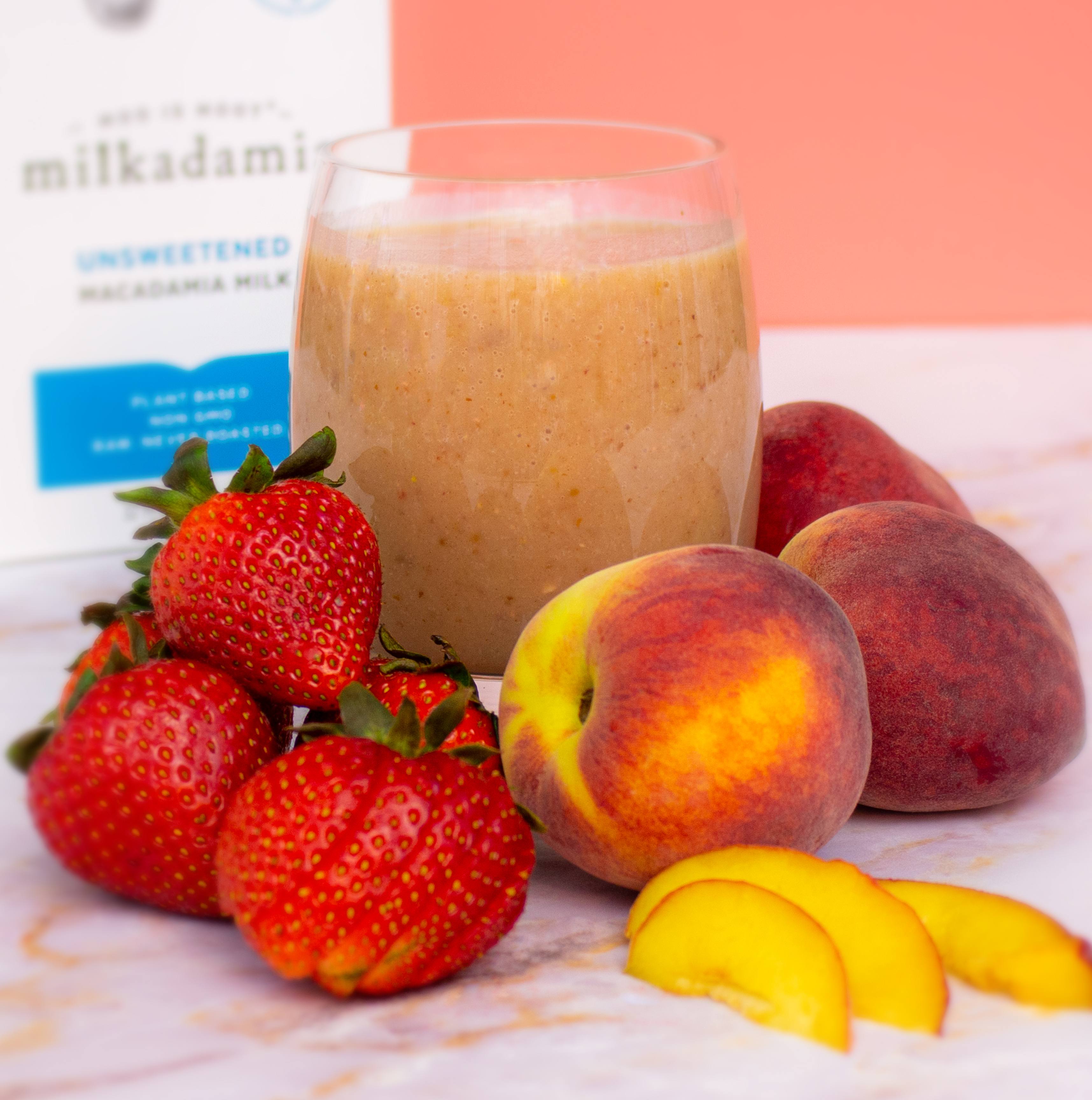 Peach & Strawberry Smoothie