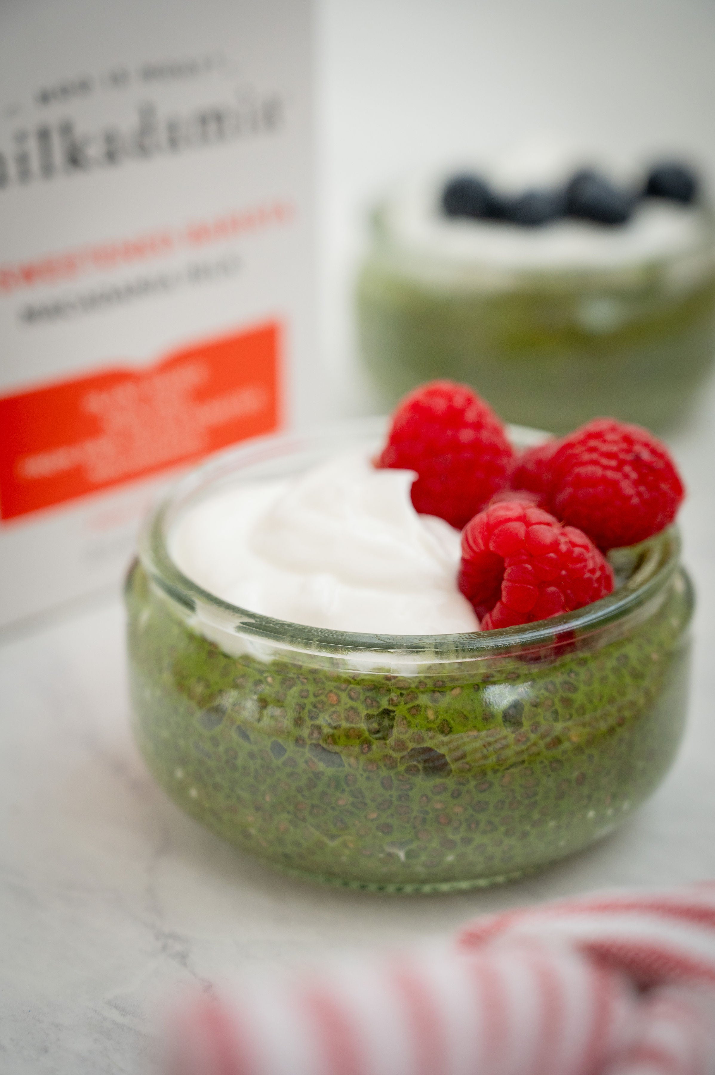 milkadamia Matcha Chia Pudding