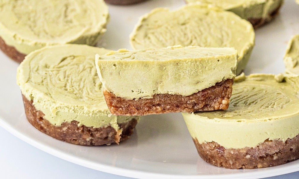 No Bake Matcha Cheesecake Bites